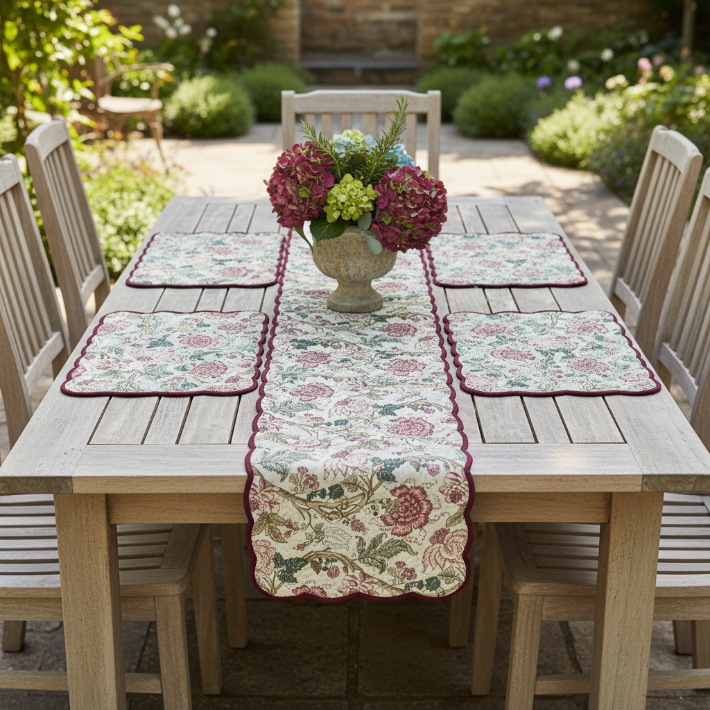 Burgundy Teal Runner - Image 8