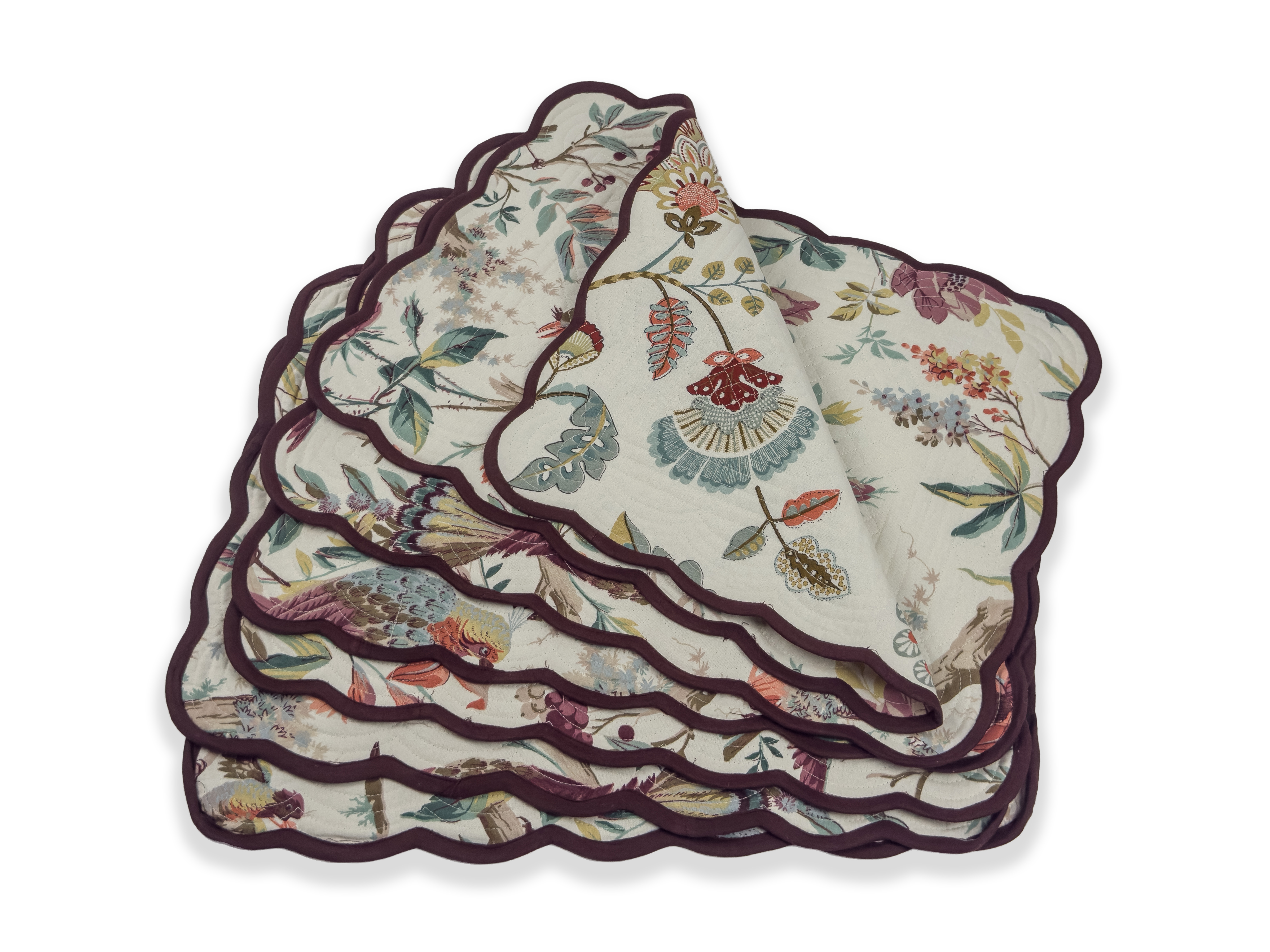 Espresso Feather Placemats - Image 3
