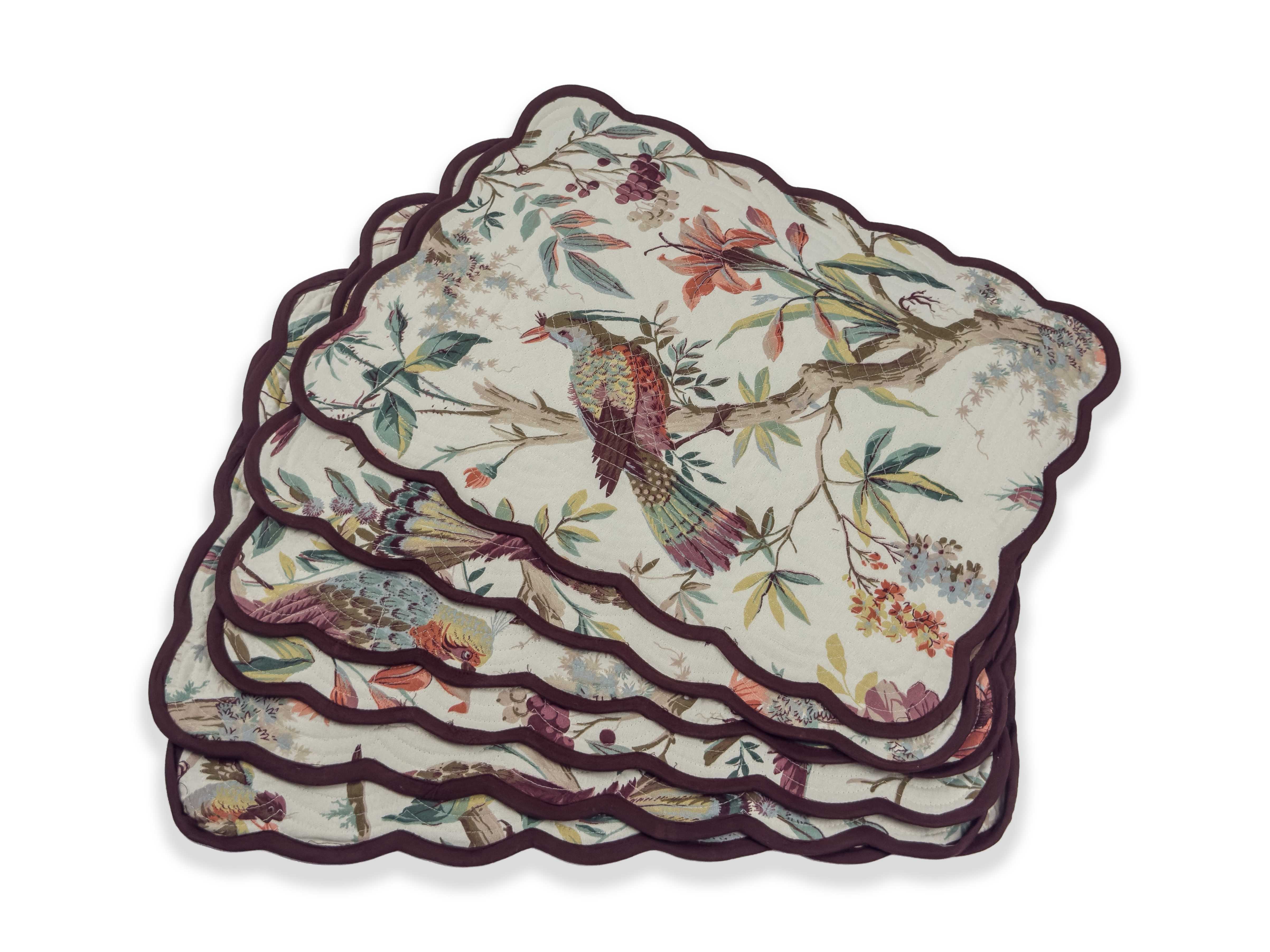 Espresso Feather Placemats - Image 2