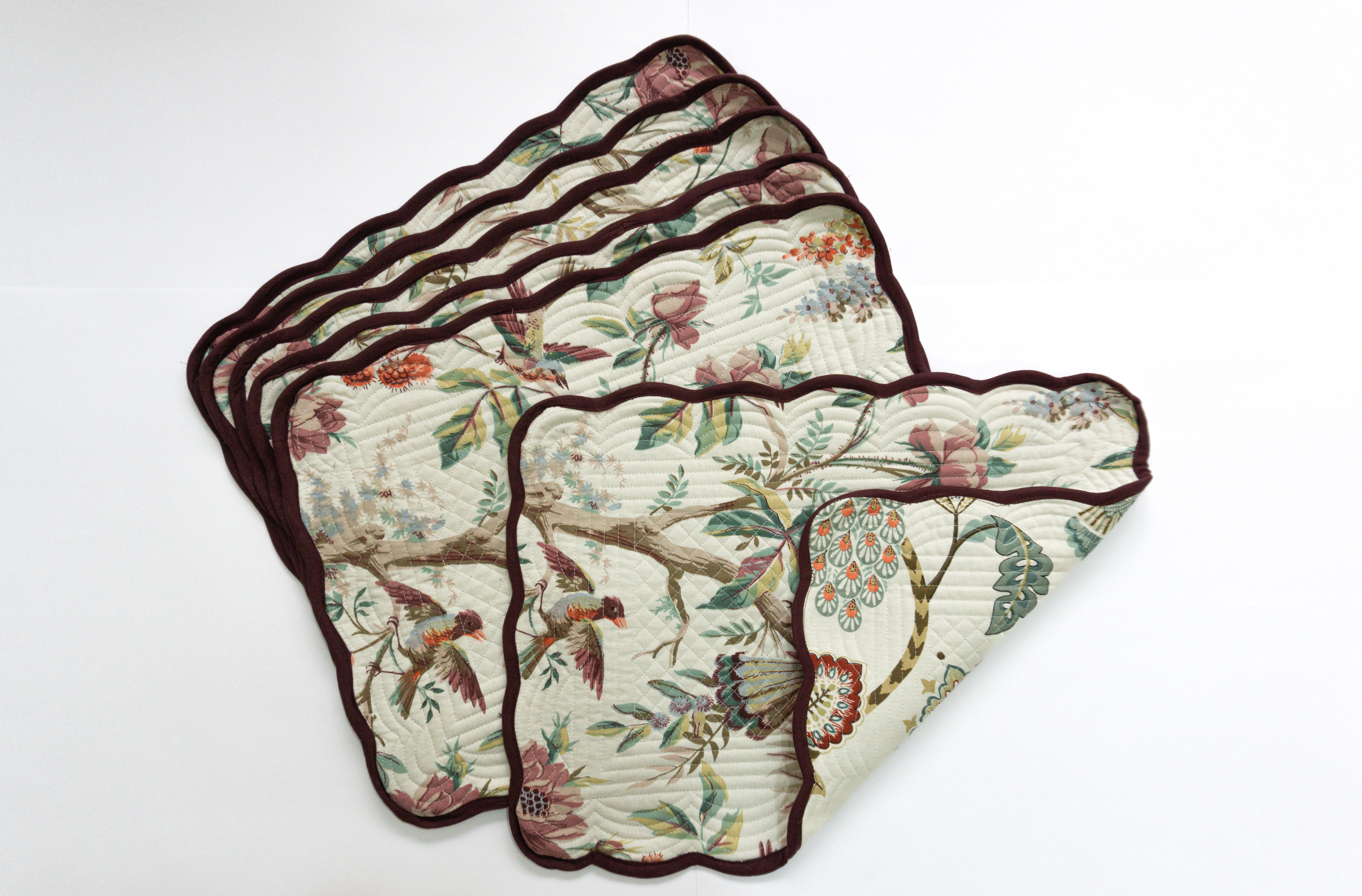 Espresso Feather Placemats - Image 5
