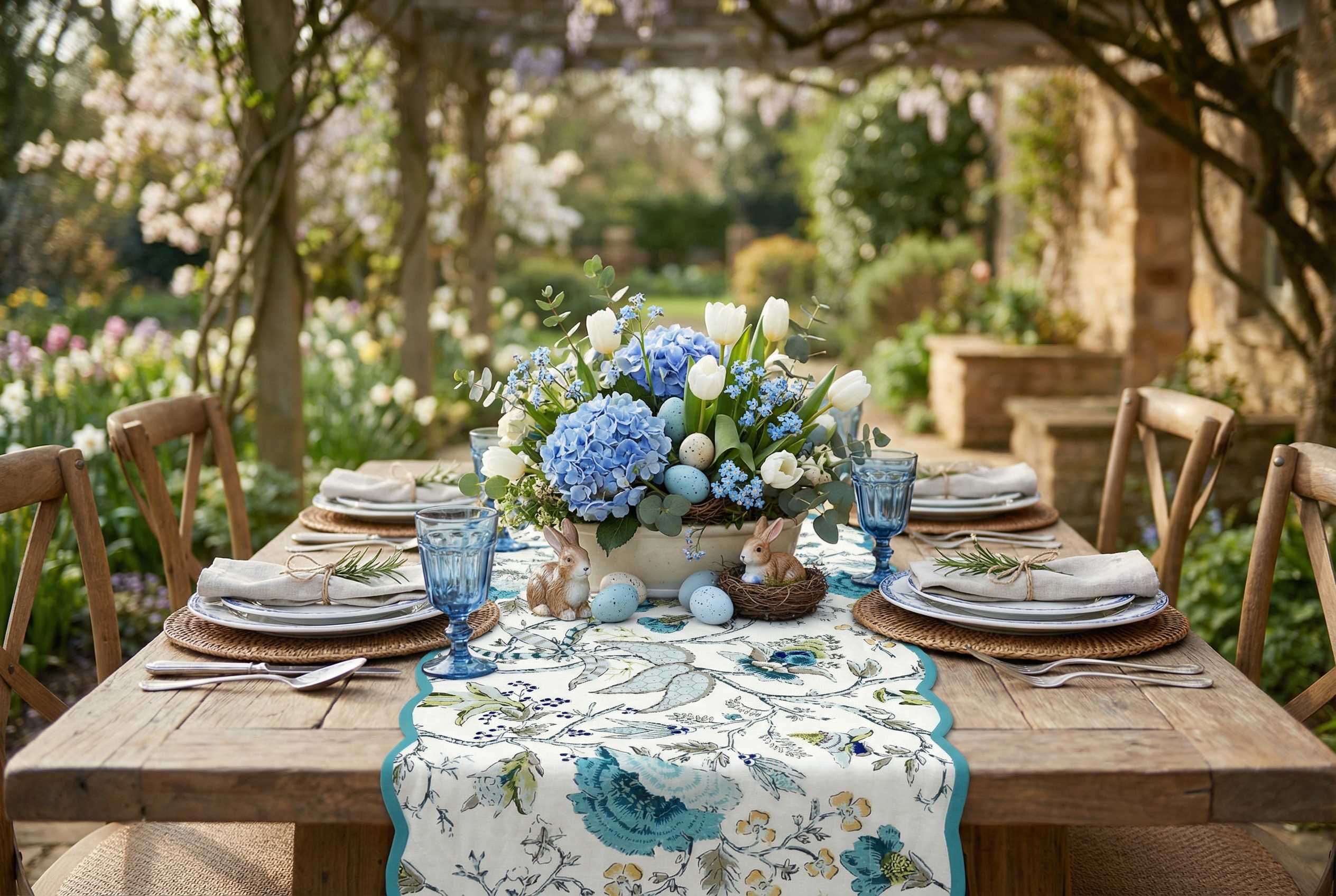 Botanical Blues Placemats - Image 7