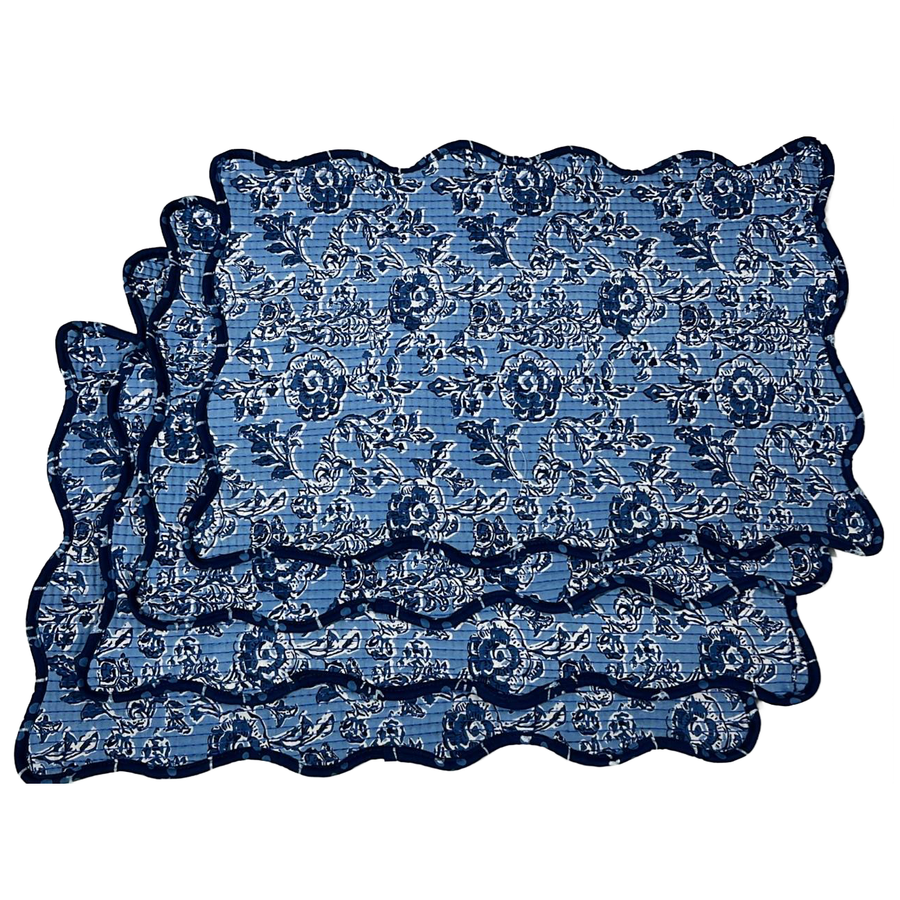 Iris Reversible Cotton Quilted Placemats – 2 Designs in 1 - Image 6